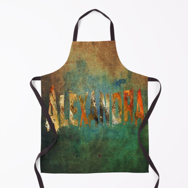 Item preview, Alexandra name design grunge gold letters on green and beige canvas designed and sold by Areashor.