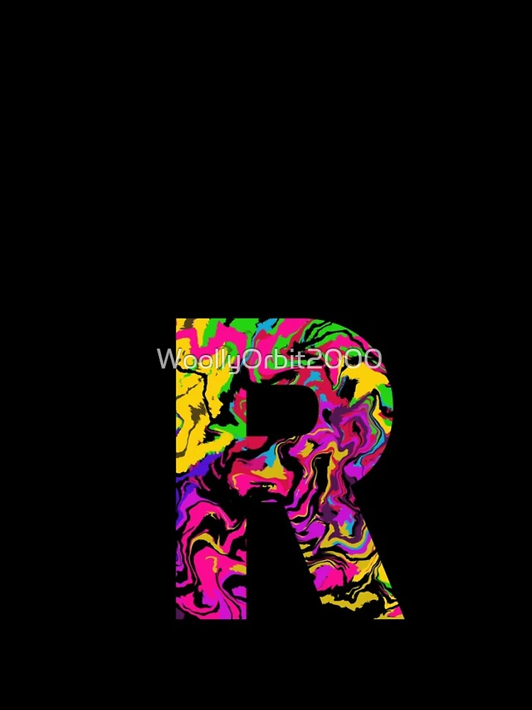 Thumbnail 4 of 4, iPhone Case, Letter R Sticker designed and sold by WoollyOrbit2000.