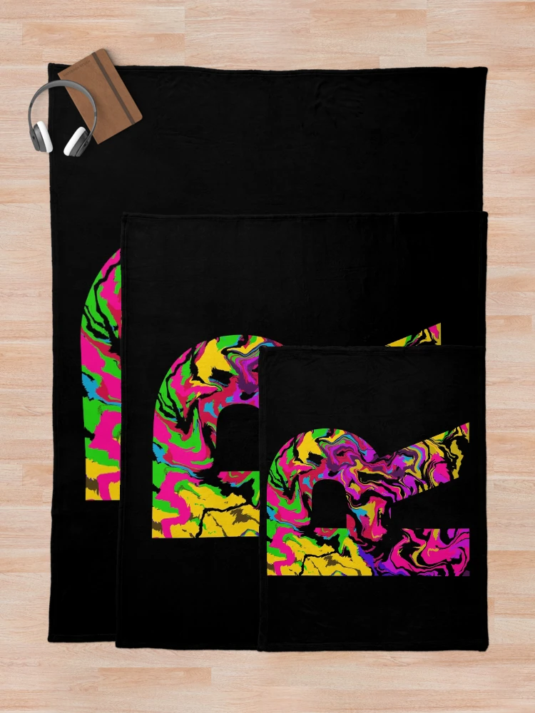 Thumbnail 5 of 6, Throw Blanket, Letter R Sticker designed and sold by WoollyOrbit2000.