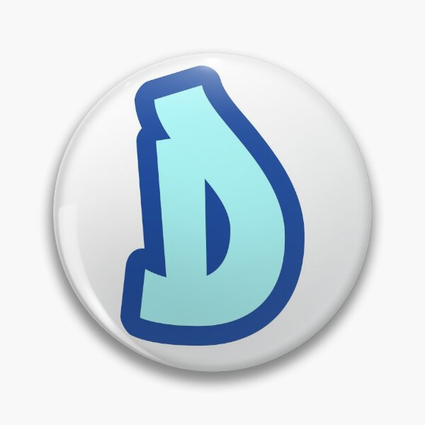 Item preview, Blue Graffiti Letter D designed and sold by LetterMom.