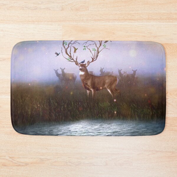 Item preview, Surreal Fantasy Deer with Tree Branch Antlers and Birds designed and sold by orionlodubyal.