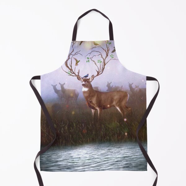Item preview, Surreal Fantasy Deer with Tree Branch Antlers and Birds designed and sold by orionlodubyal.
