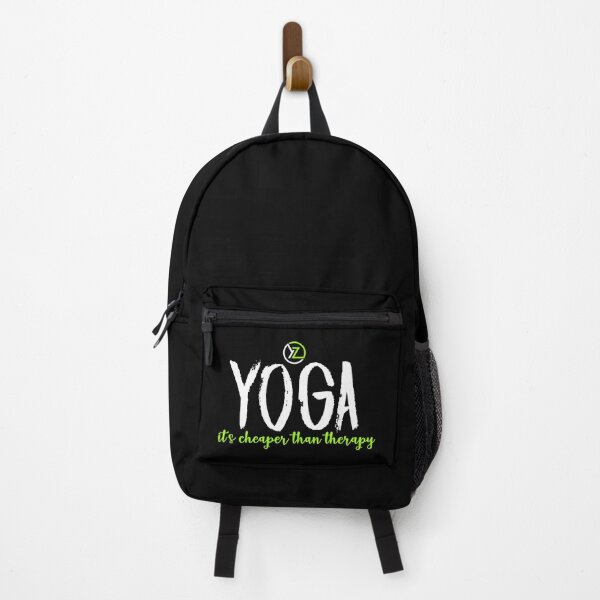 Item preview, Slick Modern Fun 'its cheaper than therapy' Yoga Designs designed and sold by YogaZesty.