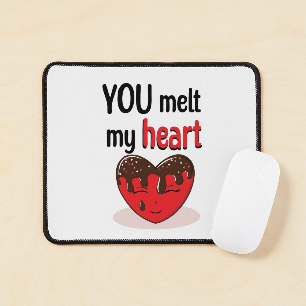 You make my heart melt romantic Valentines Day art design, gift for him,  gift for her, funny couple ideas | Laptop Sleeve