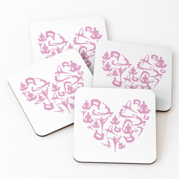 Item preview, Pink Yoga Heart designed and sold by medbdj.