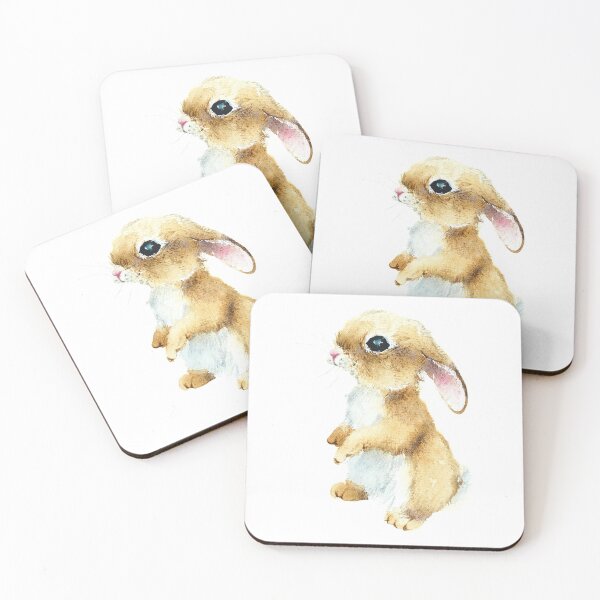 Item preview, rabbit-watercolor portrait animals designed and sold by Hartics.