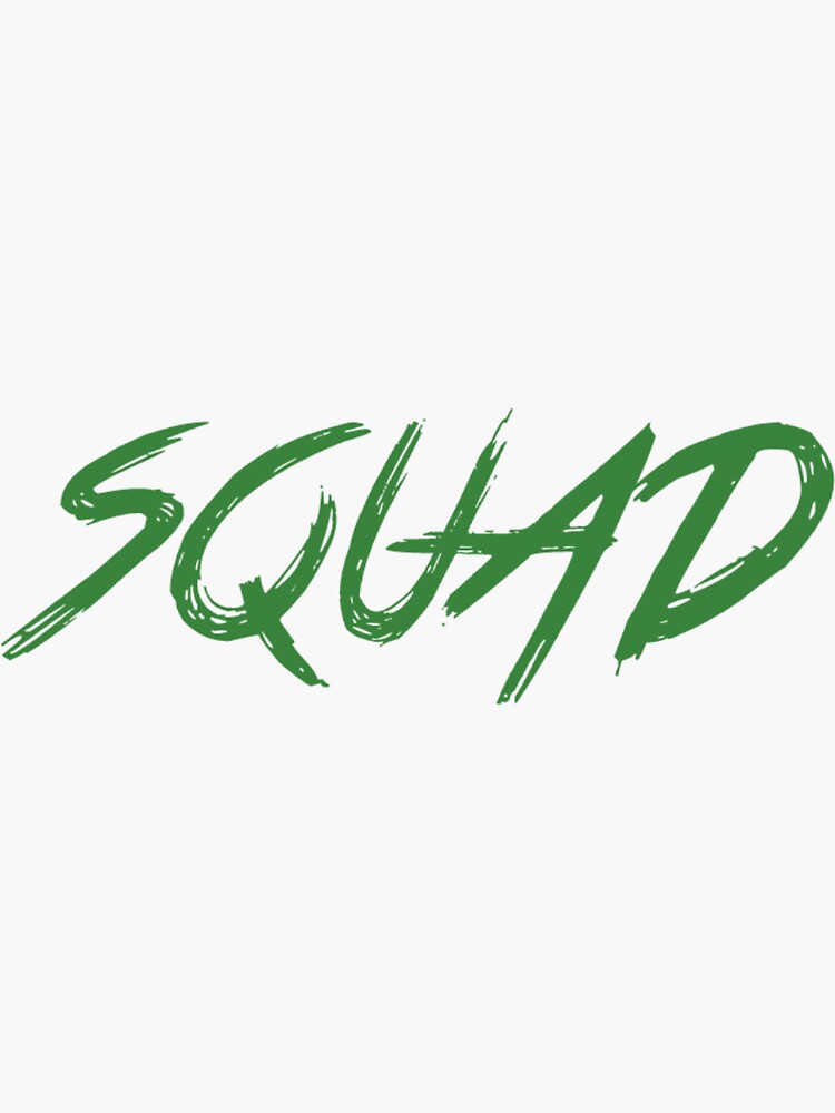 "SQUAD - Word Design" Sticker for Sale by Maya070815 | Redbubble