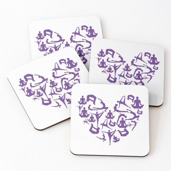 Item preview, Purple Yoga Heart designed and sold by medbdj.