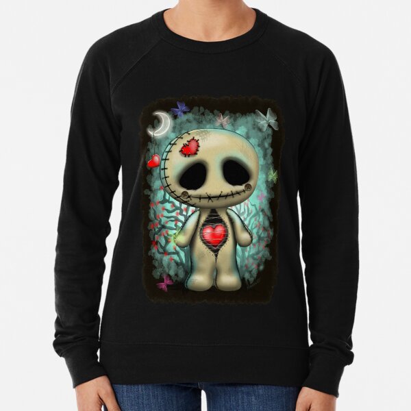 Love Creepy Cute Voodoo Doll Lightweight Sweatshirt