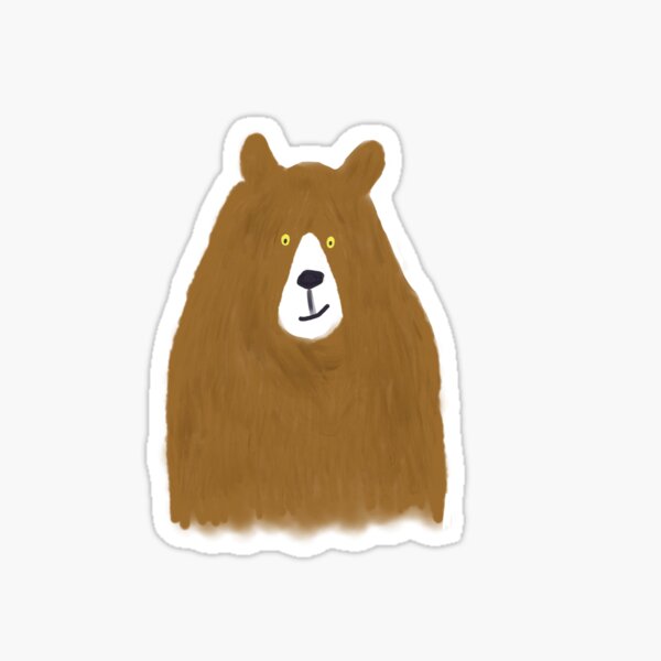 Brownie Bear on the Prowl Sticker