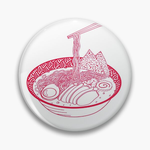 Item preview, Japanese ramen soup in red designed and sold by naligmaDesign.