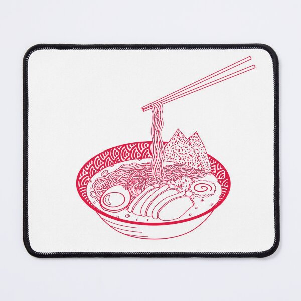 Item preview, Japanese ramen soup in red designed and sold by naligmaDesign.