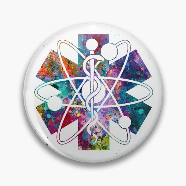 Artikelvorschau, Radiologie Nuklearmedizin Symbol Stern des Lebens und Atom entworfen und verkauft von EvasDreams.