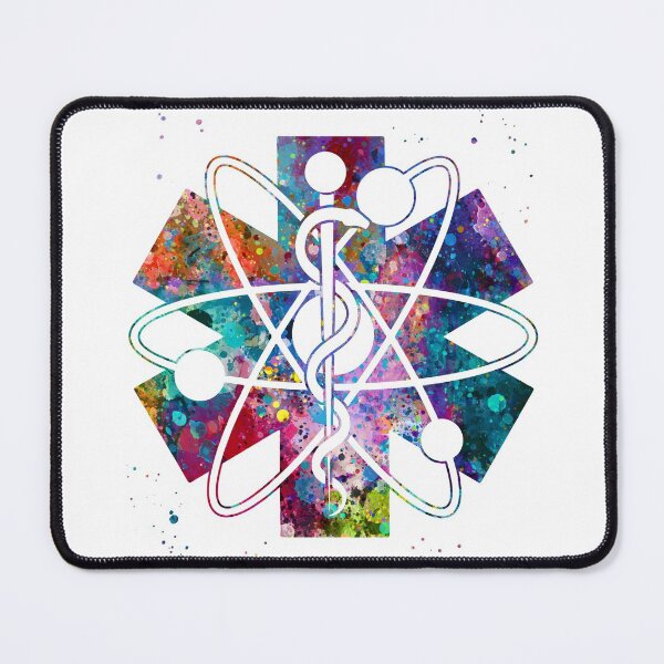 Item preview, Radiology Nuclear Medicine Symbol Star of Life and Atom  designed and sold by EvasDreams.