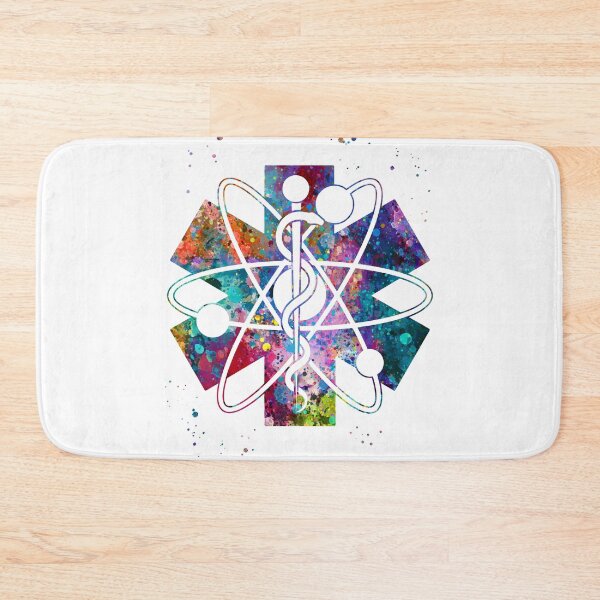 Item preview, Radiology Nuclear Medicine Symbol Star of Life and Atom  designed and sold by EvasDreams.