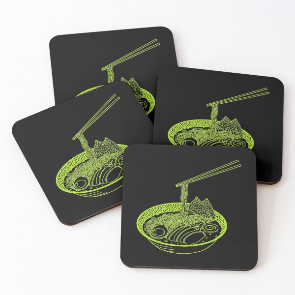 Item preview, Japanese ramen soup in green designed and sold by naligmaDesign.