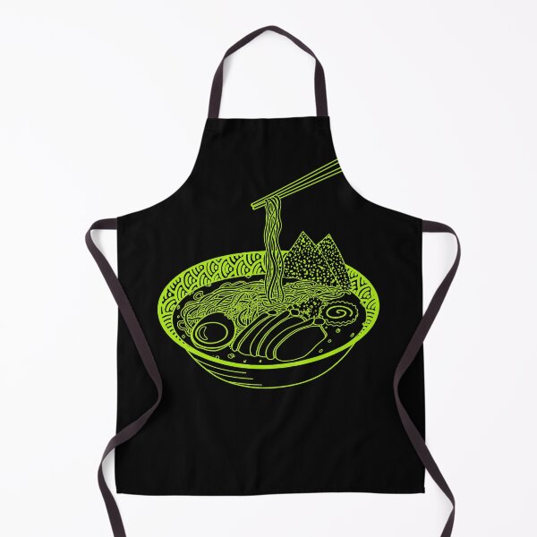 Item preview, Japanese ramen soup in green designed and sold by naligmaDesign.