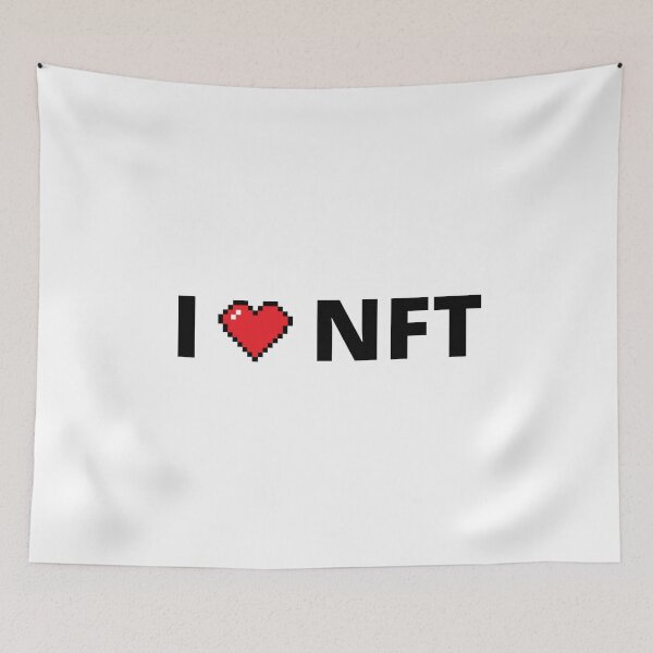 Item preview, I Love NFT Pixled Art For Crypto Nfts Lover Art - I Love NFT designed and sold by lodarohit.