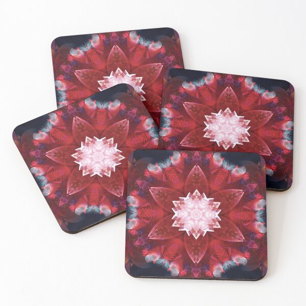 Item preview, Red lotus mandala designed and sold by effervescence.
