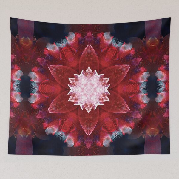 Item preview, Red lotus mandala designed and sold by effervescence.