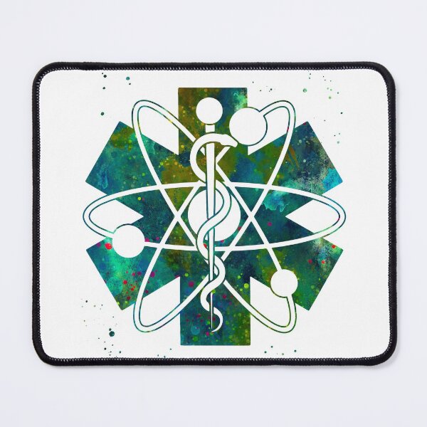 Item preview, Radiology Nuclear Medicine Symbol Star of Life and Atom  designed and sold by EvasDreams.