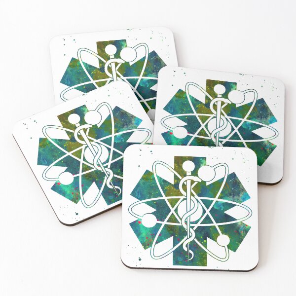 Item preview, Radiology Nuclear Medicine Symbol Star of Life and Atom  designed and sold by EvasDreams.