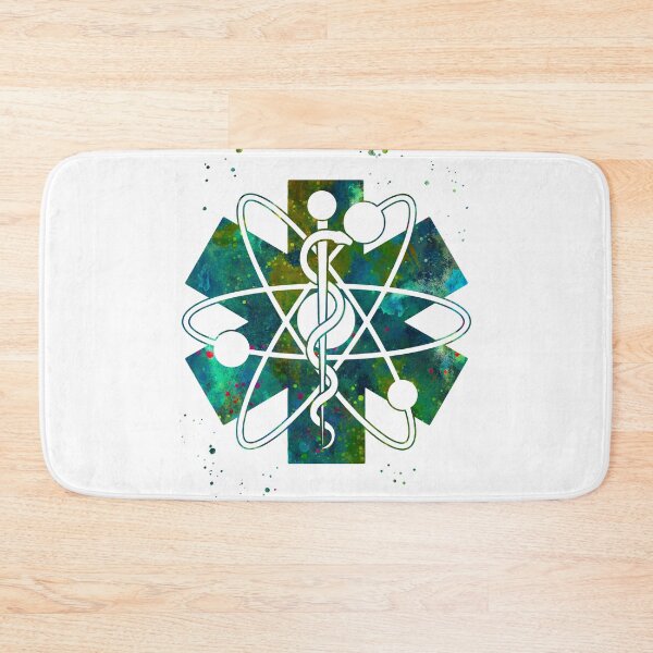 Item preview, Radiology Nuclear Medicine Symbol Star of Life and Atom  designed and sold by EvasDreams.