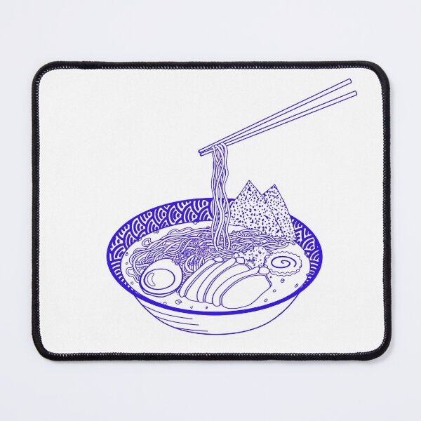Item preview, Japanese ramen soup in blue designed and sold by naligmaDesign.