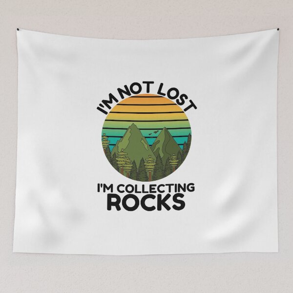 Item preview, Rock Collecting Shirt, I'm Not Lost I'm Collecting Rocks - Geologist Gifts - Rock Collector T-Shirt designed and sold by world-of-things.