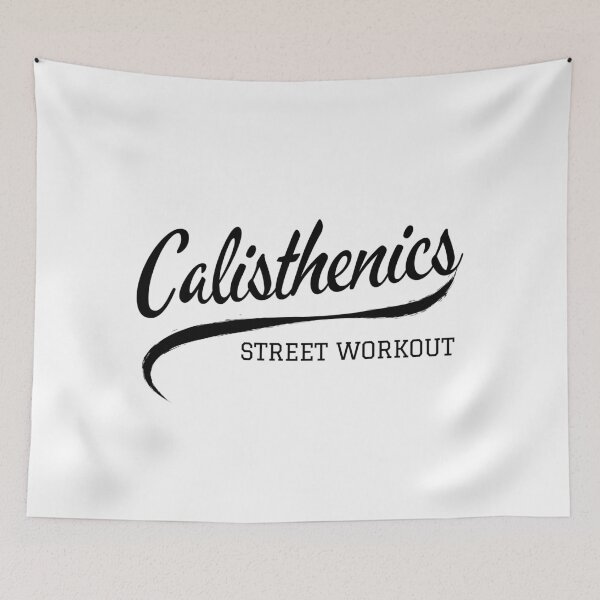 Item preview, Calisthenics street workout  -script lettering training design designed and sold by Atleta-Cali.