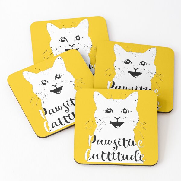 Item preview, Pawsitive Cattitude designed and sold by Owlies-Barn.
