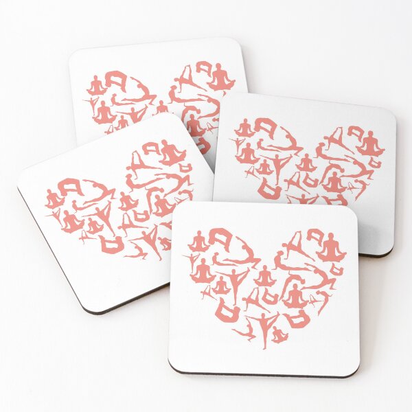 Item preview, Salmon Yoga Heart designed and sold by medbdj.