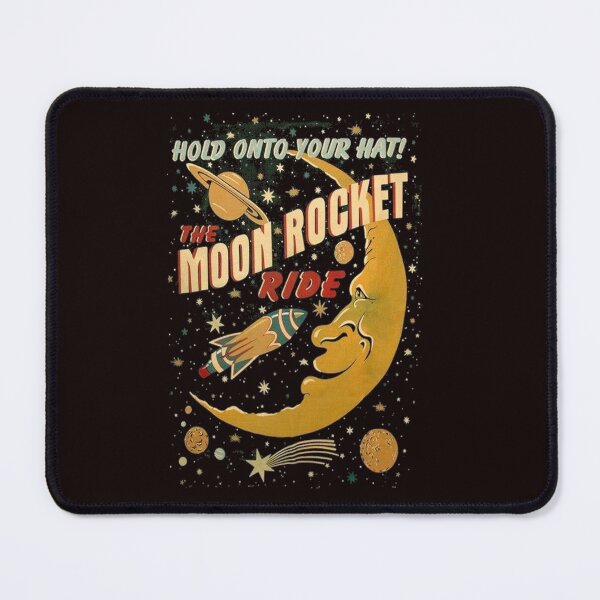 Item preview, Vintage Retro Moon Rocket Ride designed and sold by K1Store.