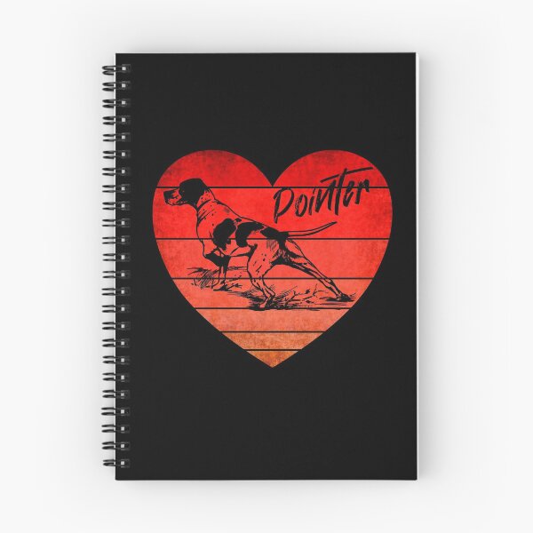 Aperçu de l'œuvre Pointeur Saint Valentin, Coucher De Soleil Coeur Vintage créée et vendue par ACC .