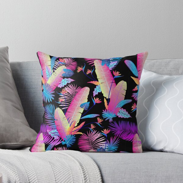 Item preview, Pink neon tropical leaves of palm designed and sold by IrinaVaneeva.