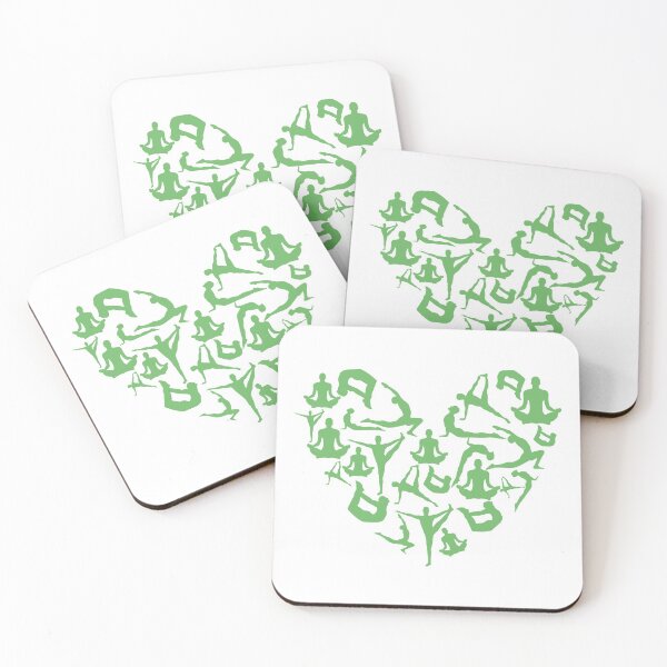 Item preview, Spring Green Yoga Heart designed and sold by medbdj.