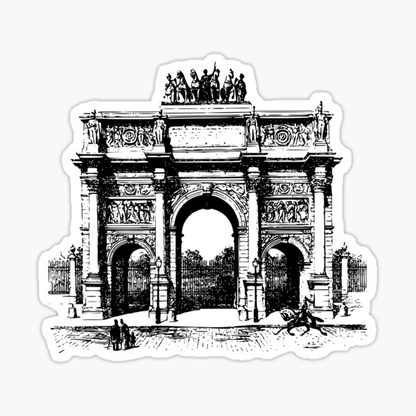 Arc de Triomphe, arc, triomphe Sticker