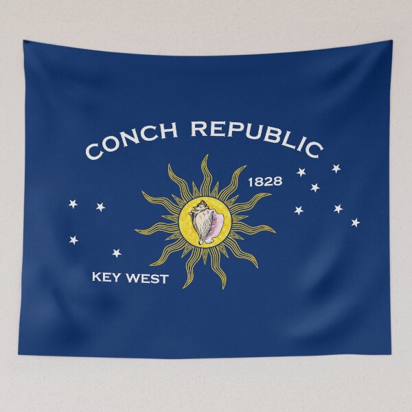 Item preview, Flag of Key West (The Conch Republic) designed and sold by Freihalt.