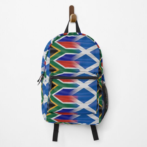 Item preview, South Africa Scotland expat flags blended (CLEAN) designed and sold by SolidEarthArt.