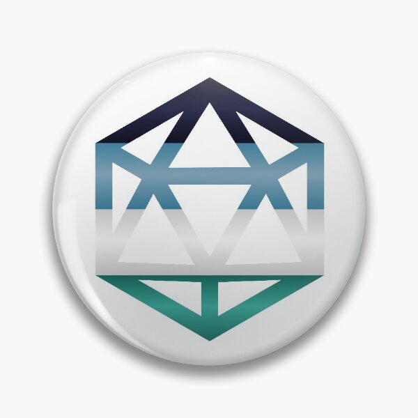 Item preview, Oriented Aroace Pride Flag D20 designed and sold by NovotnyDesigns.