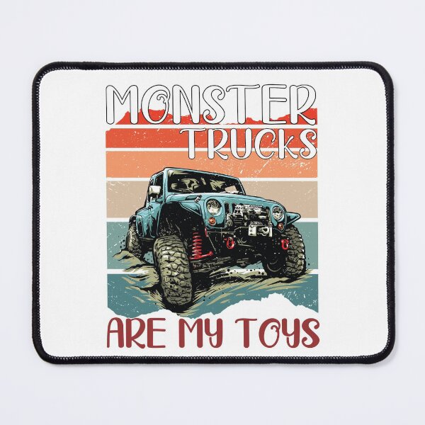 Item preview, Monster Trucks Are My Toys designed and sold by TINASTORESHOPE.