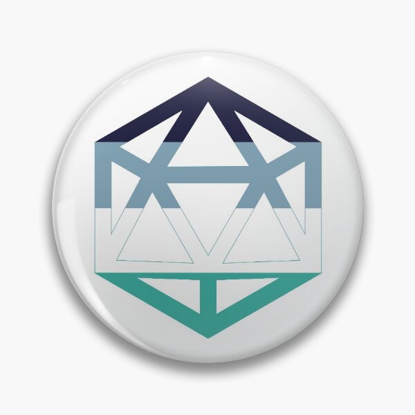 Item preview, Oriented Aroace Pride Flag D20 designed and sold by NovotnyDesigns.