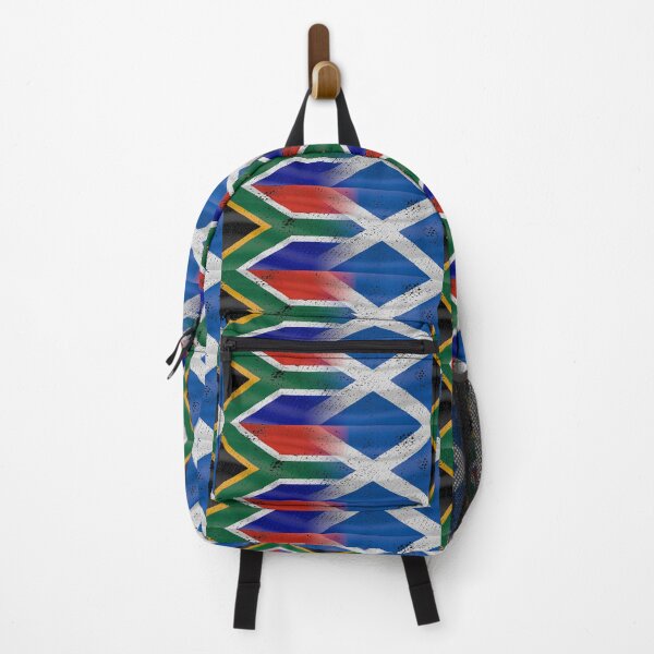 Item preview, South Africa Scotland flags blended (DISTRESSED) designed and sold by SolidEarthArt.