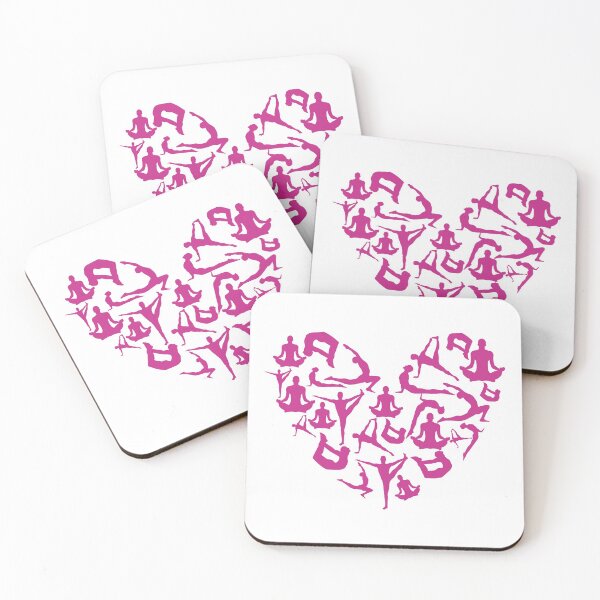 Item preview, Violet Red Yoga Heart designed and sold by medbdj.