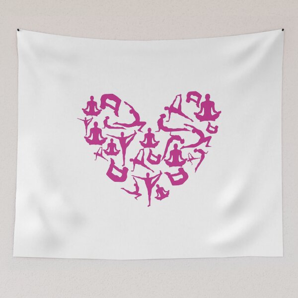 Item preview, Violet Red Yoga Heart designed and sold by medbdj.