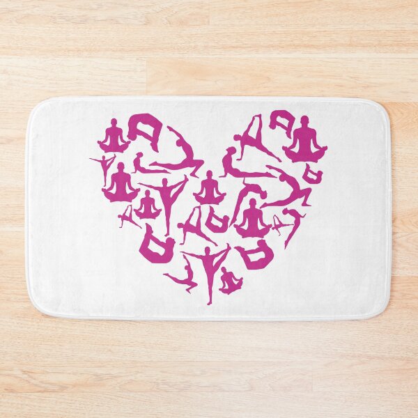 Item preview, Violet Red Yoga Heart designed and sold by medbdj.