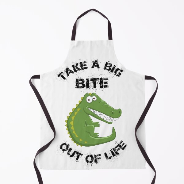 Item preview, Take A Big Bite Out Of Life Alligator designed and sold by LuckyKermit.