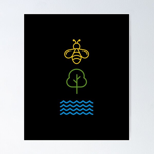 Item preview, Help more bees Plant more trees Clean the seas designed and sold by LiToDesignCo.