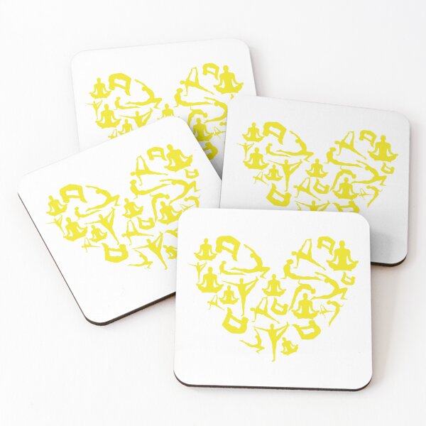 Item preview, Yellow Yoga Heart designed and sold by medbdj.