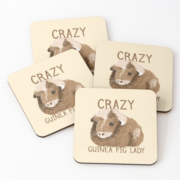 Item preview, Crazy Guinea Pig Lady (new painted dappled pig) designed and sold by jazzydevil.